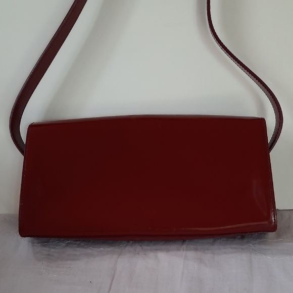 Furla Deep Red Leather Shoulder Bag - Picture 3 of 12